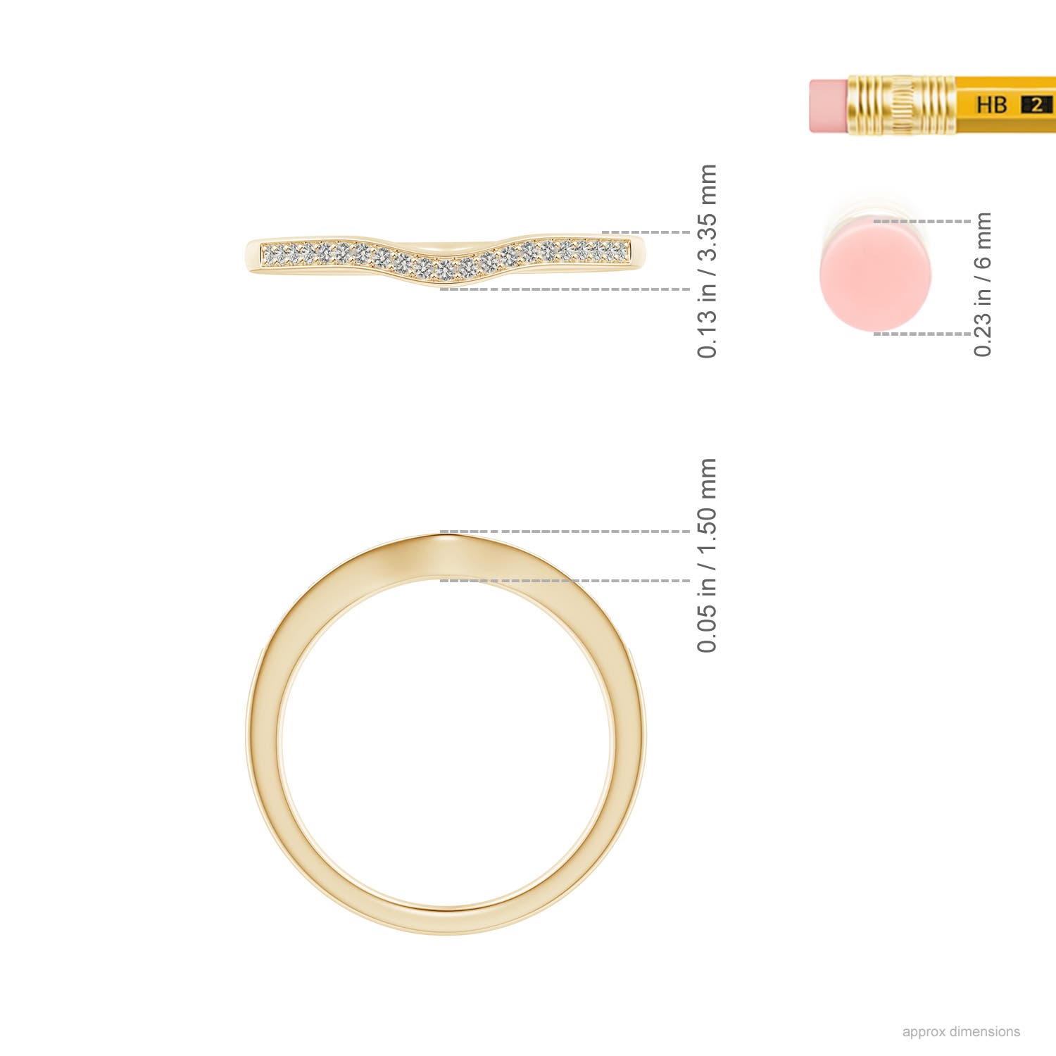 K, I3 / 0.08 CT / 14 KT Yellow Gold