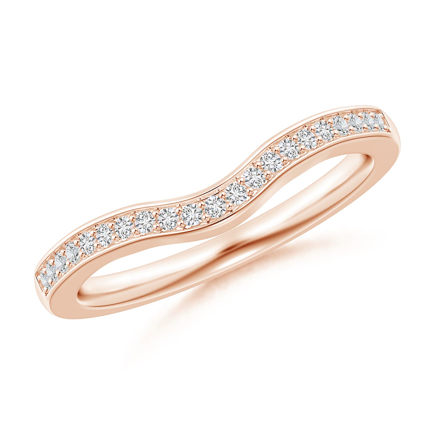 H, SI2 / 0.13 CT / 14 KT Rose Gold