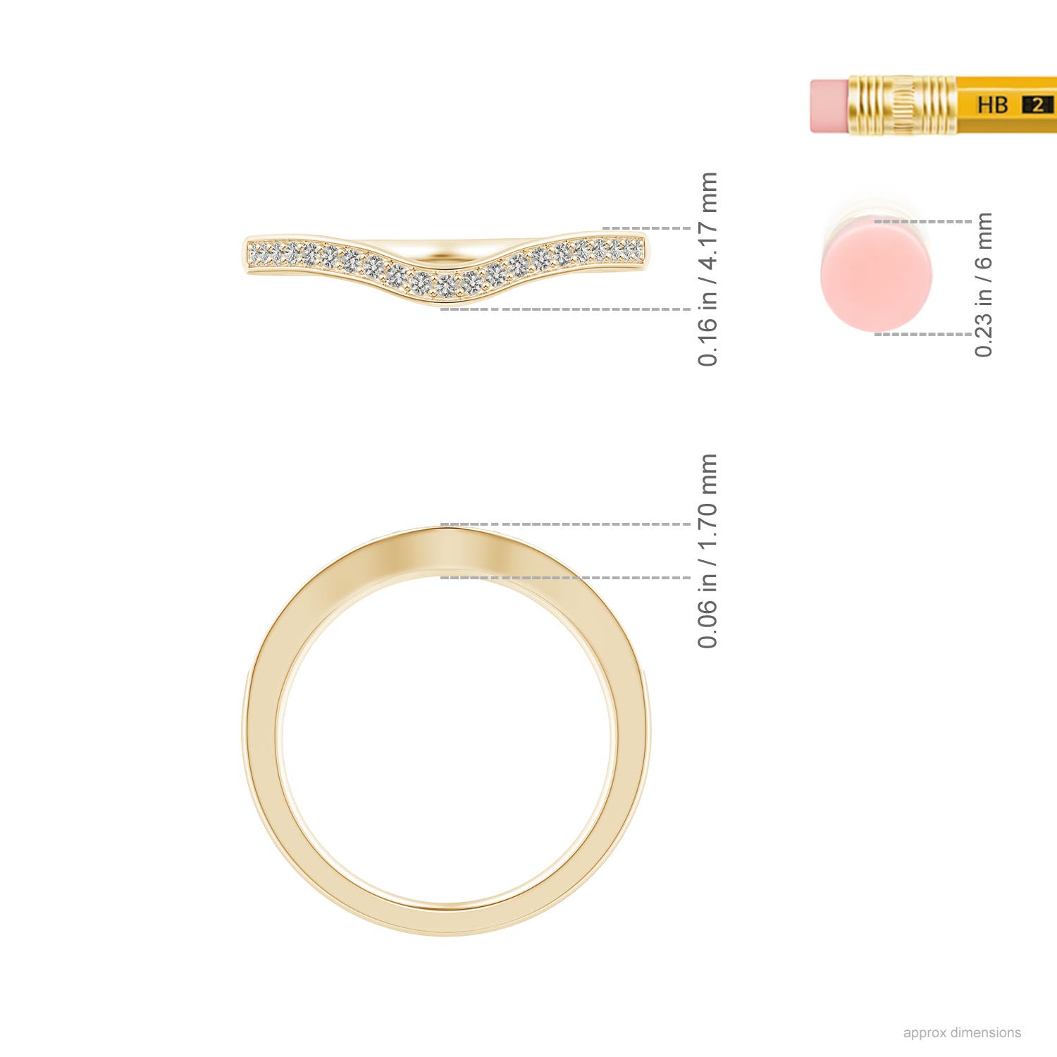 K, I3 / 0.13 CT / 14 KT Yellow Gold