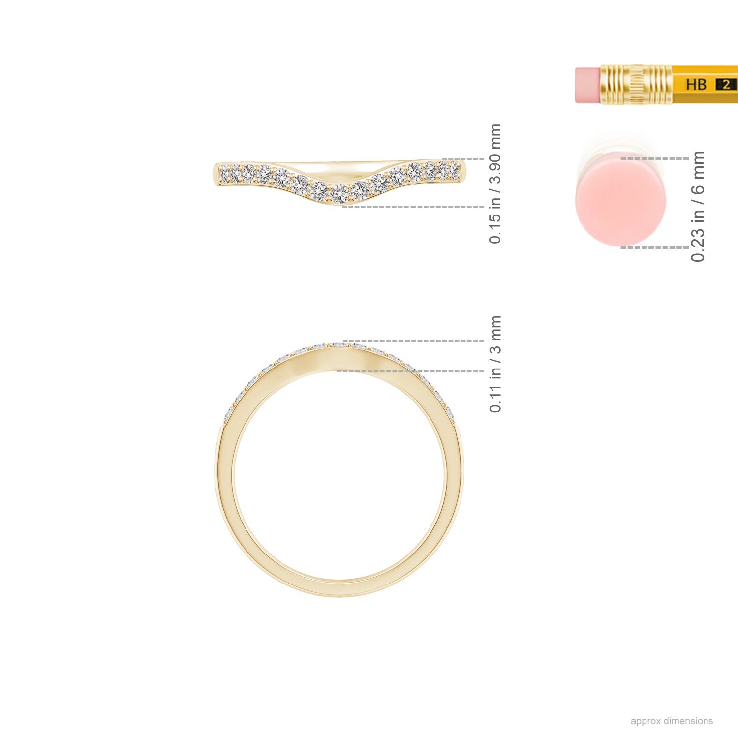 I I1 / 0.21 CT / 14 KT Yellow Gold