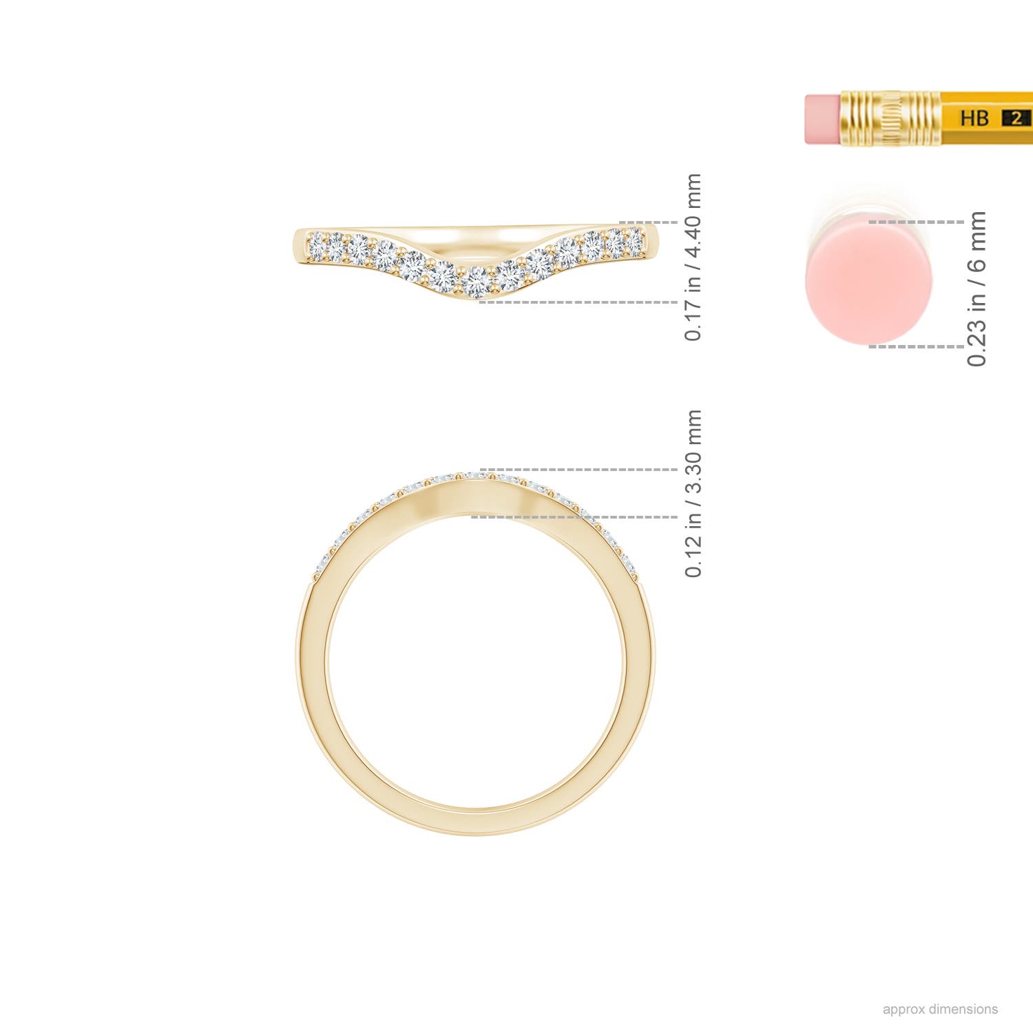 G-H VS / 0.27 CT / 14 KT Yellow Gold