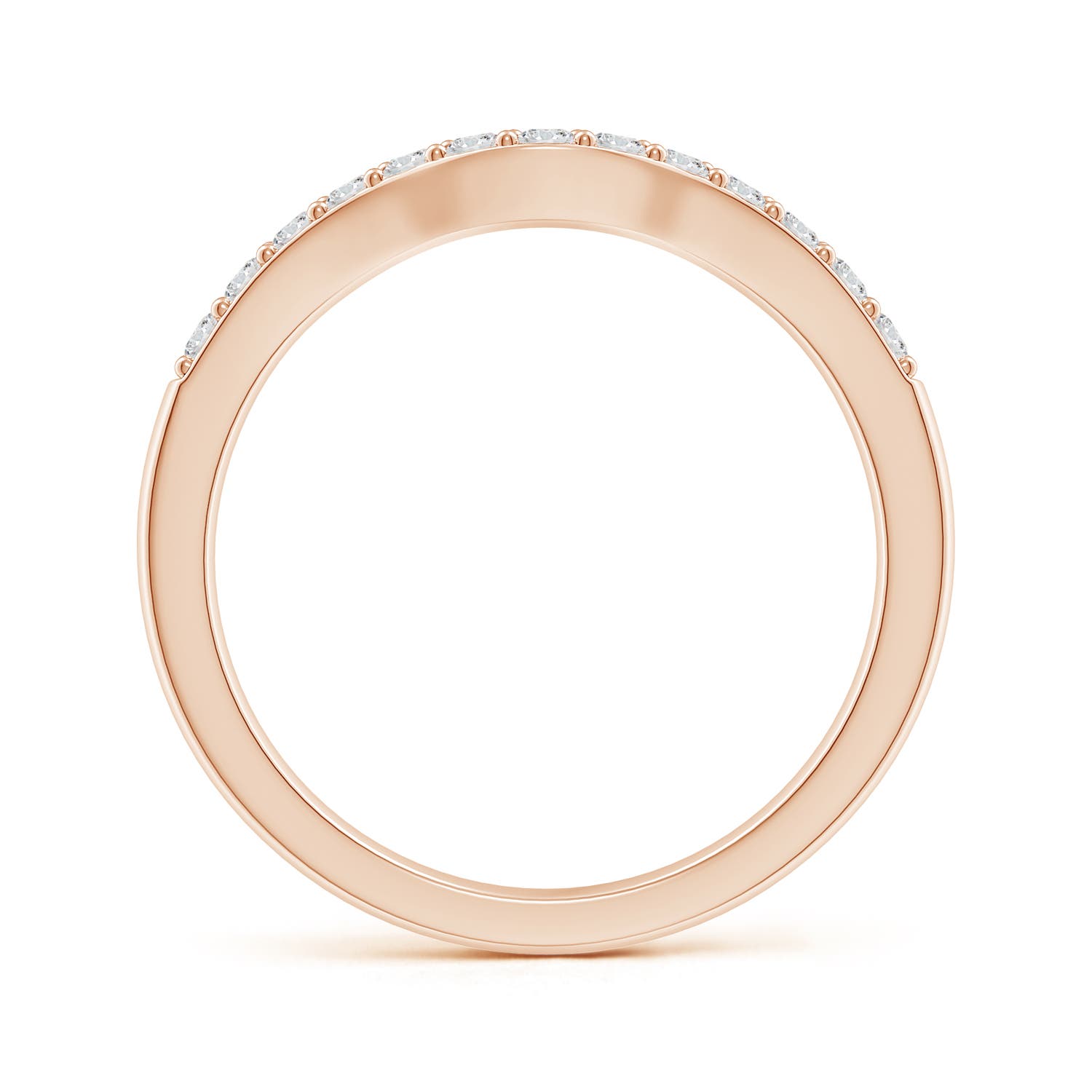 H, SI2 / 0.27 CT / 14 KT Rose Gold