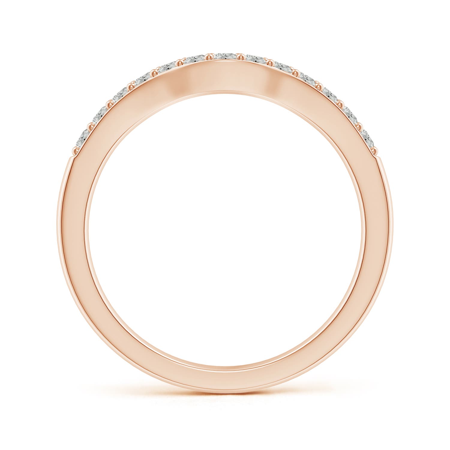 J I2 / 0.27 CT / 14 KT Rose Gold