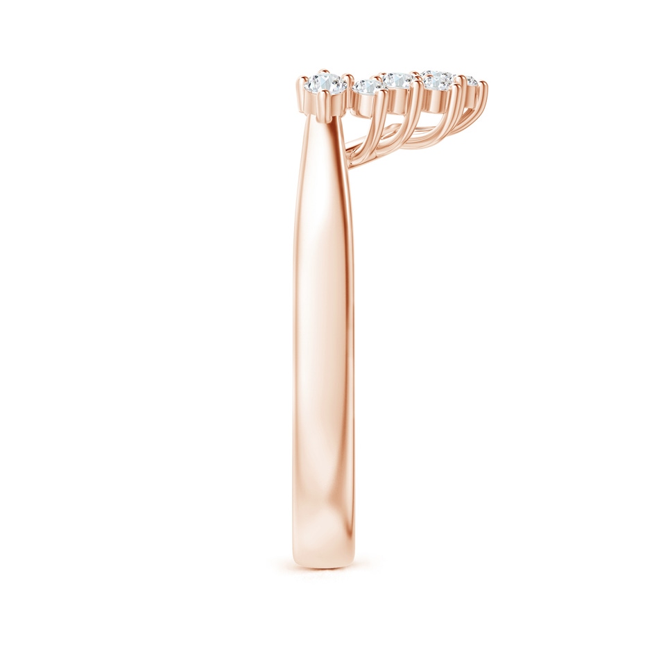 1.9mm GVS2 Diamond Curved Wedding Band in Rose Gold side 2