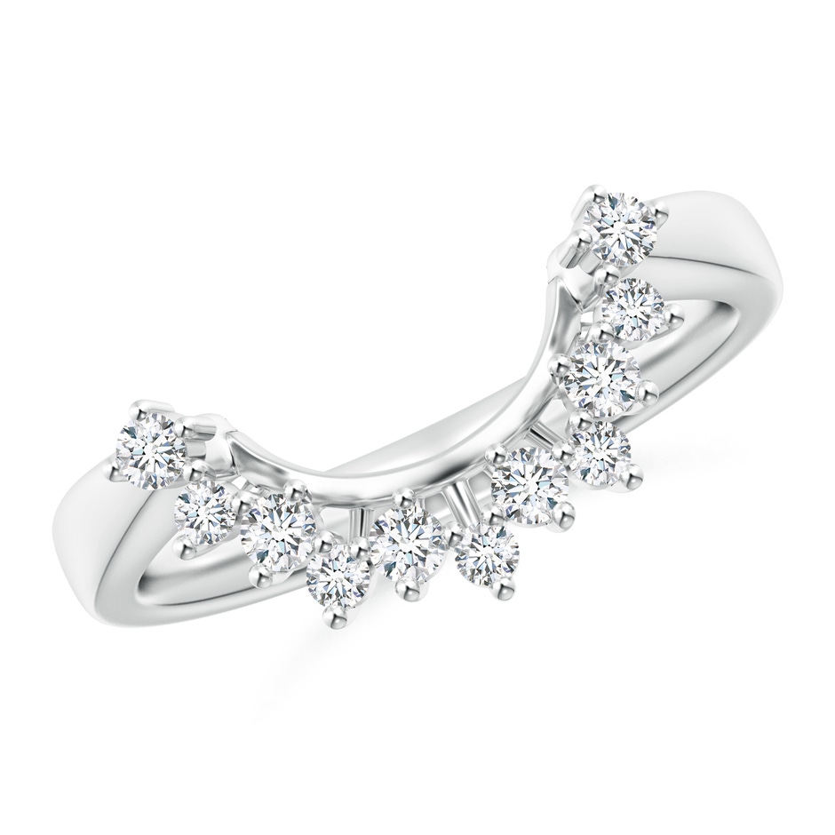 1.9mm GVS2 Diamond Curved Wedding Band in White Gold 