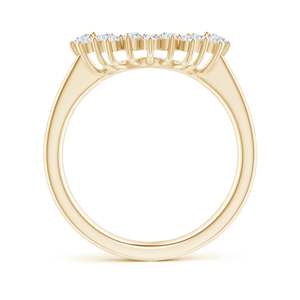 1.9mm GVS2 Diamond Curved Wedding Band in Yellow Gold - side 1