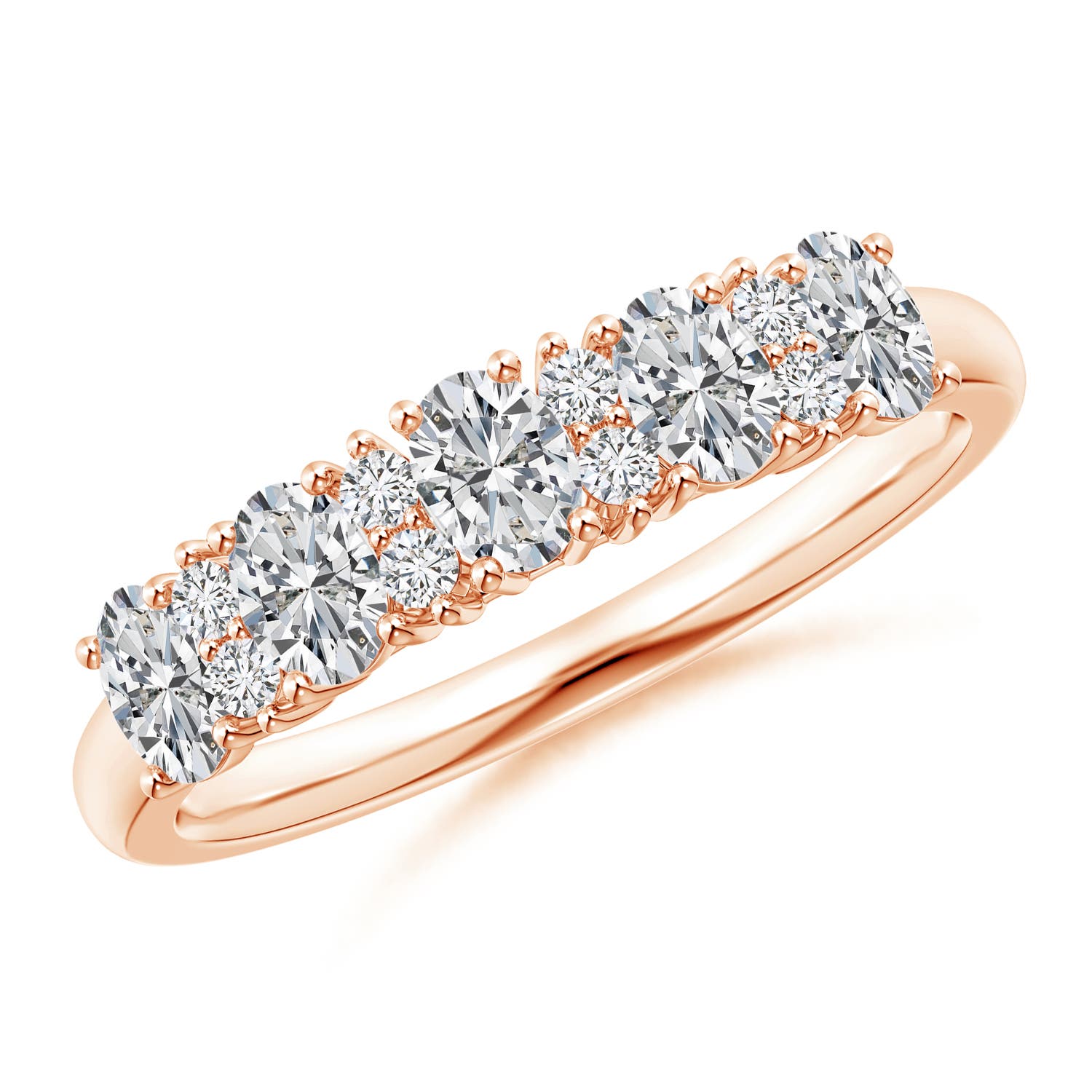 H, SI2 / 0.71 CT / 14 KT Rose Gold