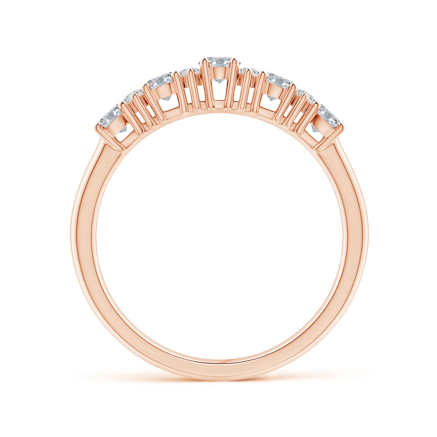 H, SI2 / 0.71 CT / 14 KT Rose Gold