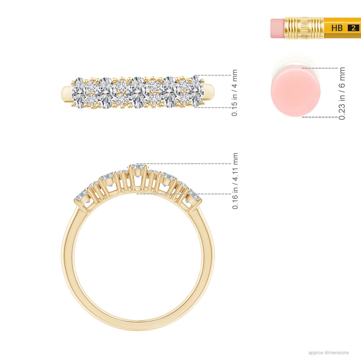 H, SI2 / 0.71 CT / 14 KT Yellow Gold