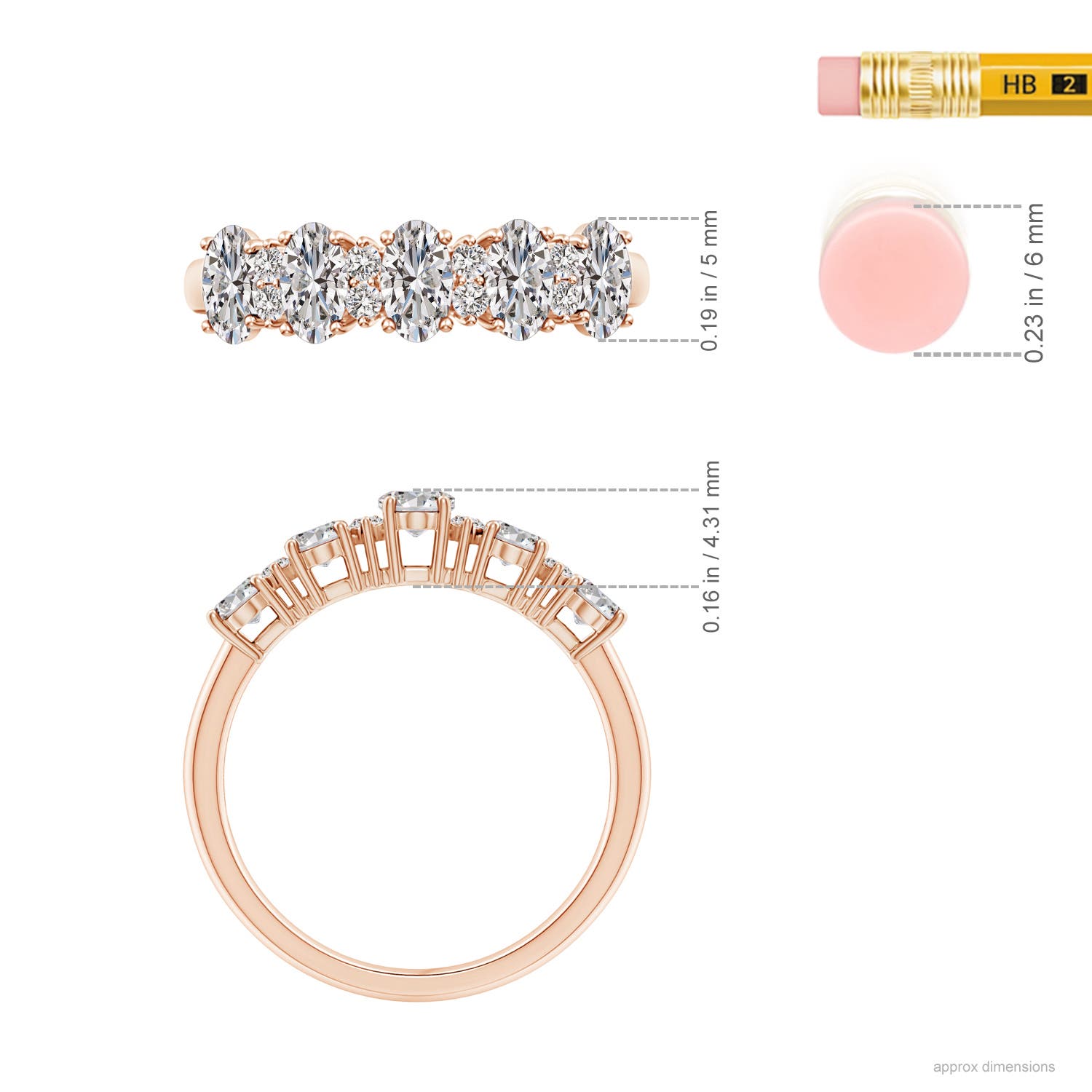 I-J, I1-I2 / 1.16 CT / 14 KT Rose Gold