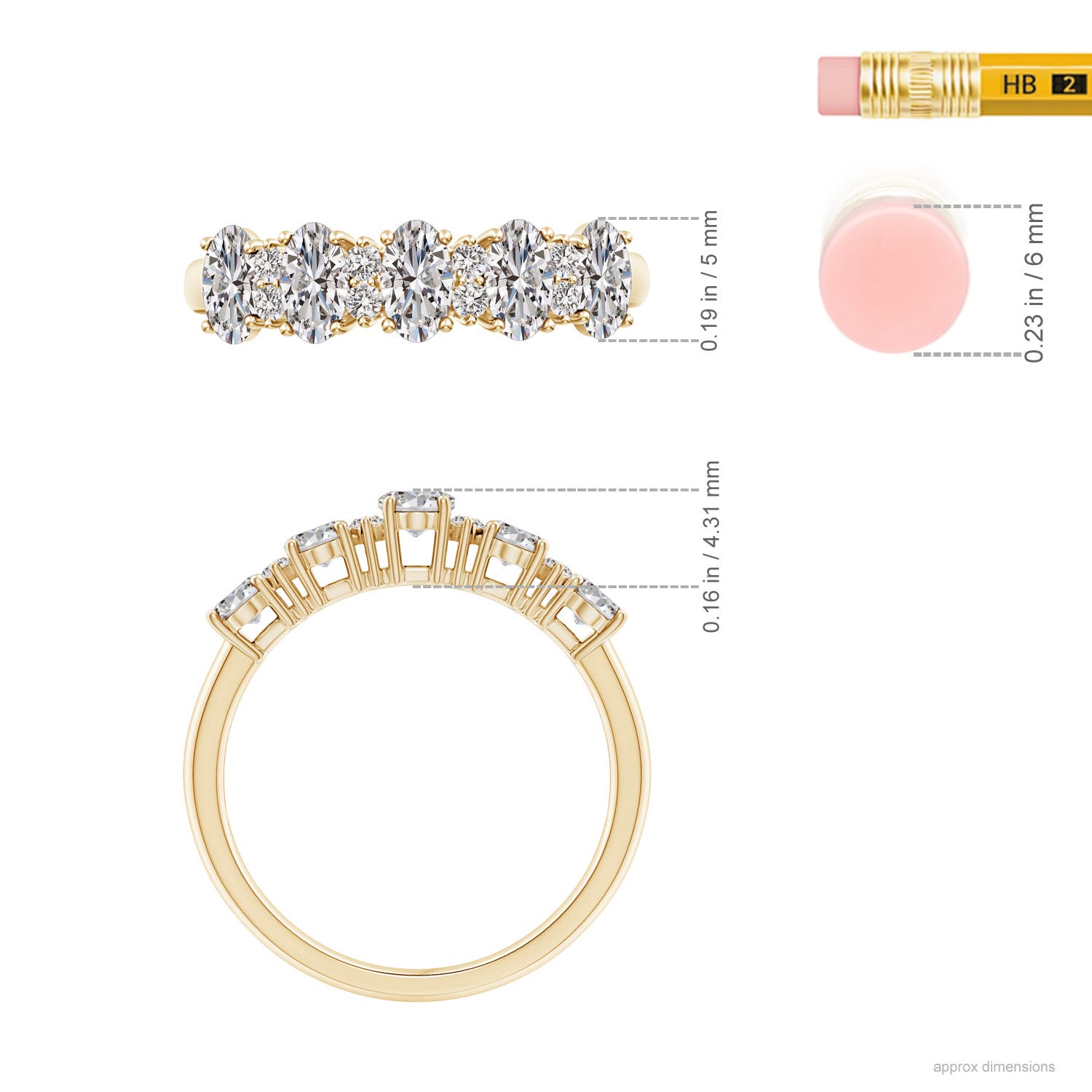 I-J, I1-I2 / 1.16 CT / 14 KT Yellow Gold