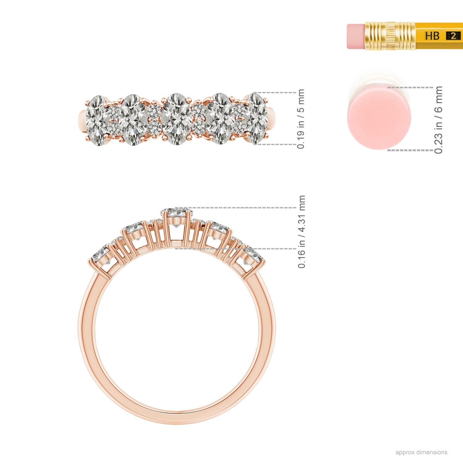 K, I3 / 1.16 CT / 14 KT Rose Gold