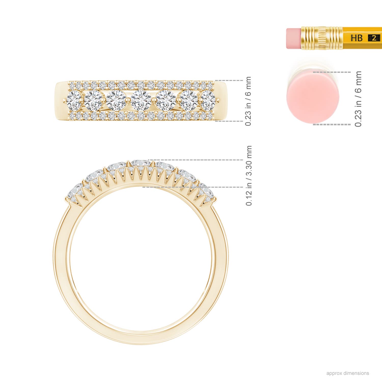 H, SI2 / 0.65 CT / 14 KT Yellow Gold