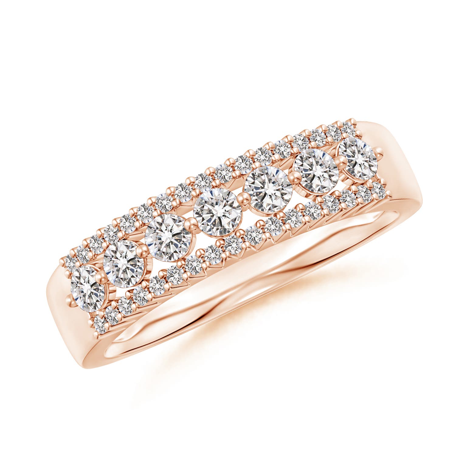 I-J, I1-I2 / 0.65 CT / 14 KT Rose Gold