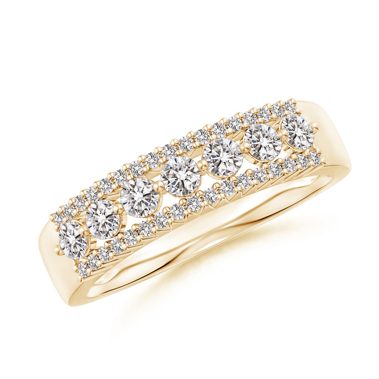 I-J, I1-I2 / 0.65 CT / 14 KT Yellow Gold