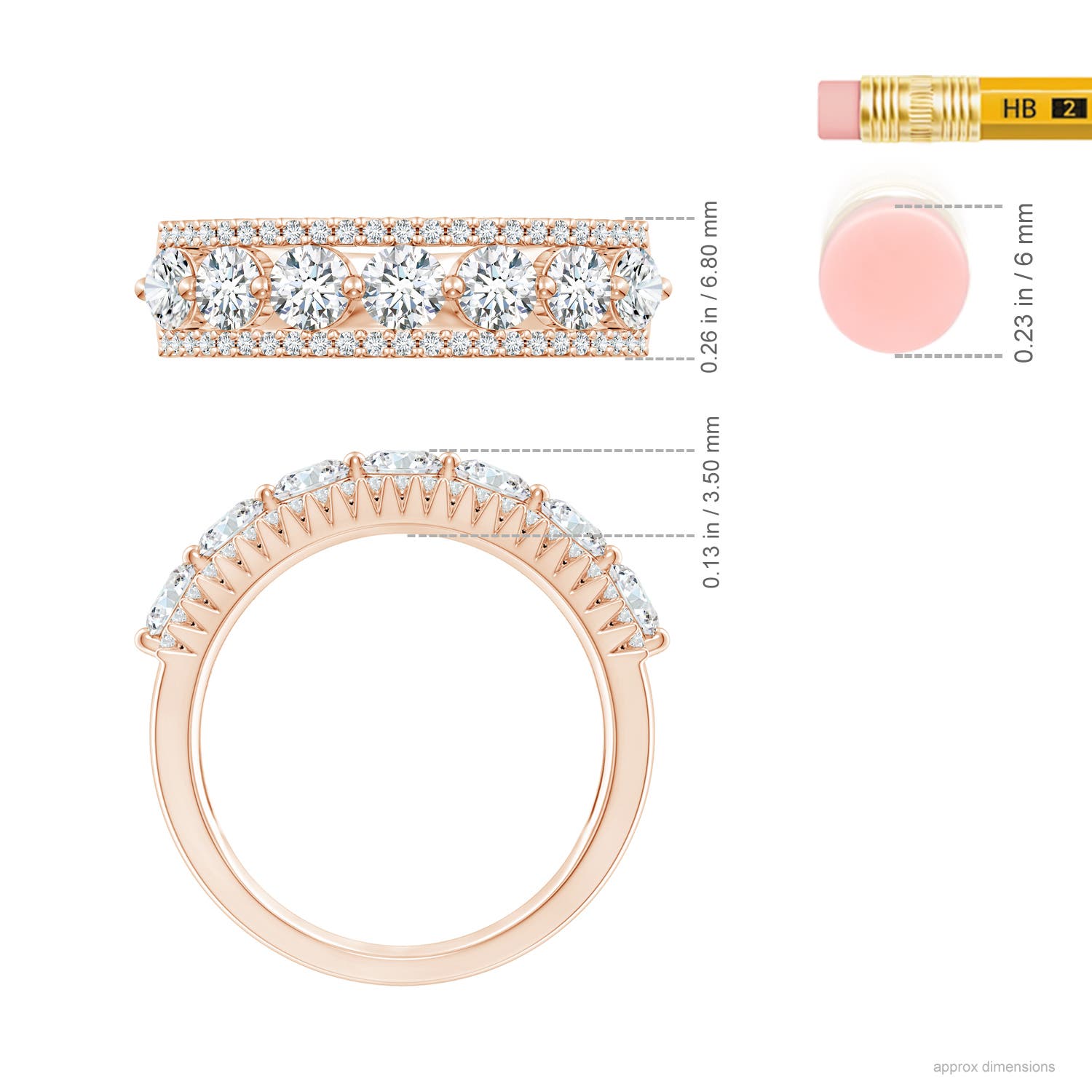 G, VS2 / 1.34 CT / 14 KT Rose Gold