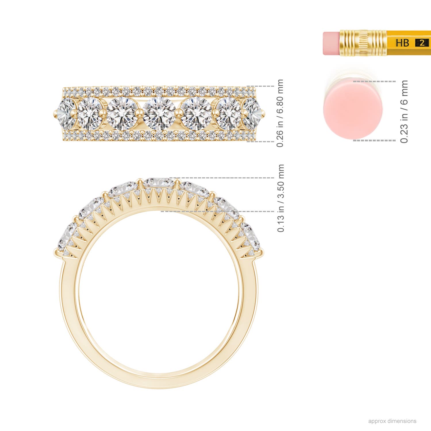 I-J, I1-I2 / 1.34 CT / 14 KT Yellow Gold