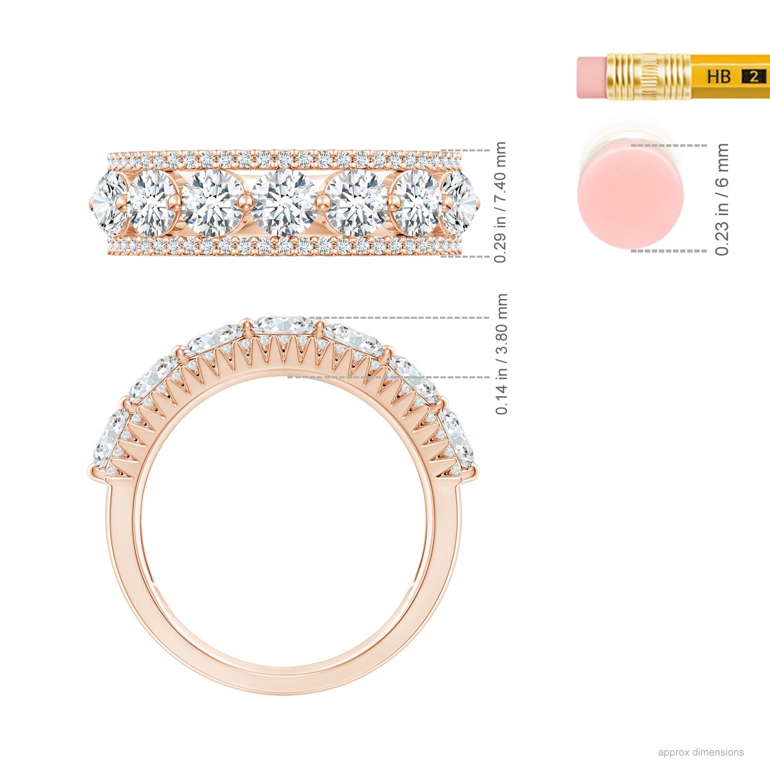 G, VS2 / 1.86 CT / 14 KT Rose Gold