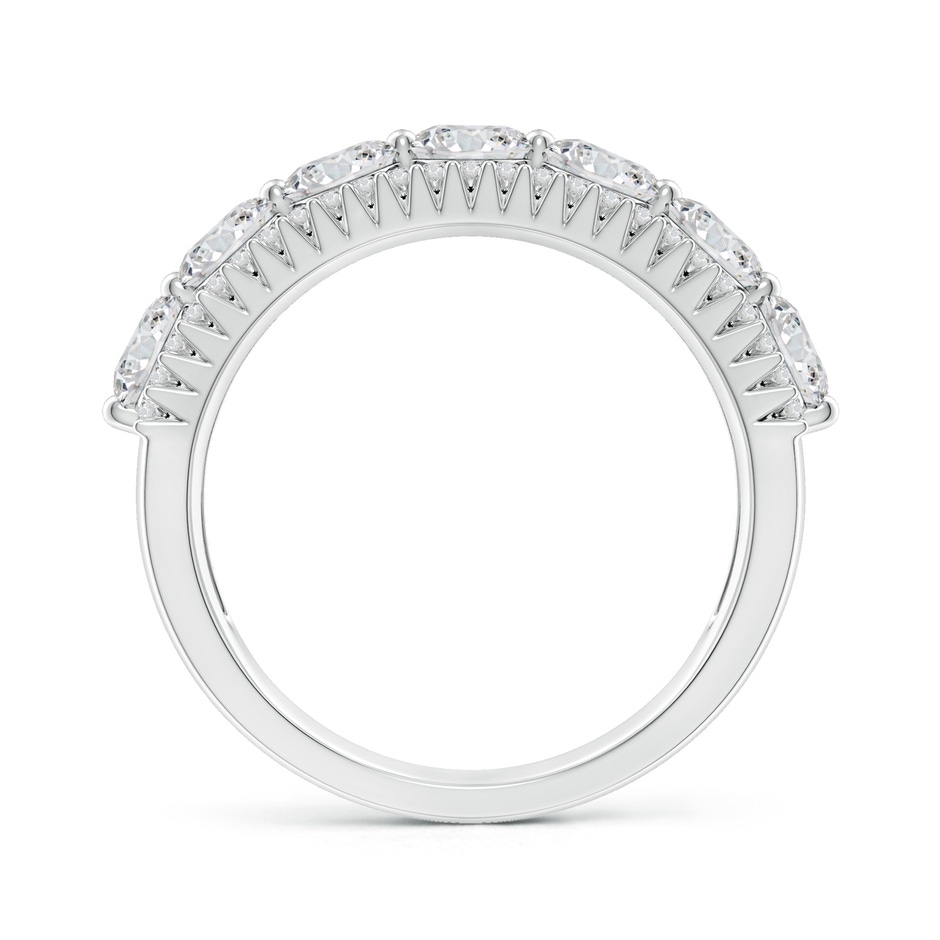 4mm HSI2 Half Eternity Seven-Stone Diamond Band in White Gold side-1