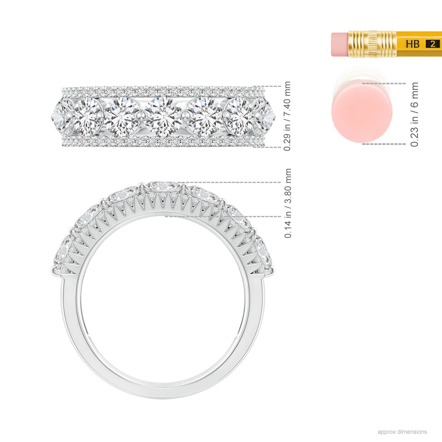 H, SI2 / 1.86 CT / 14 KT White Gold