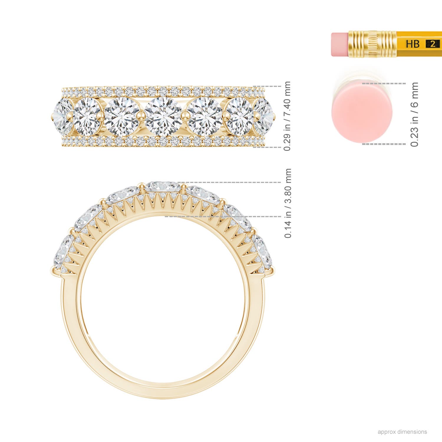 H, SI2 / 1.86 CT / 14 KT Yellow Gold