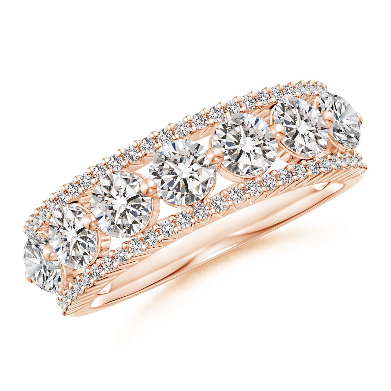 I-J, I1-I2 / 1.86 CT / 14 KT Rose Gold