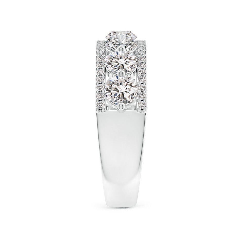 4mm IJI1I2 Half Eternity Seven-Stone Diamond Band in White Gold side-2