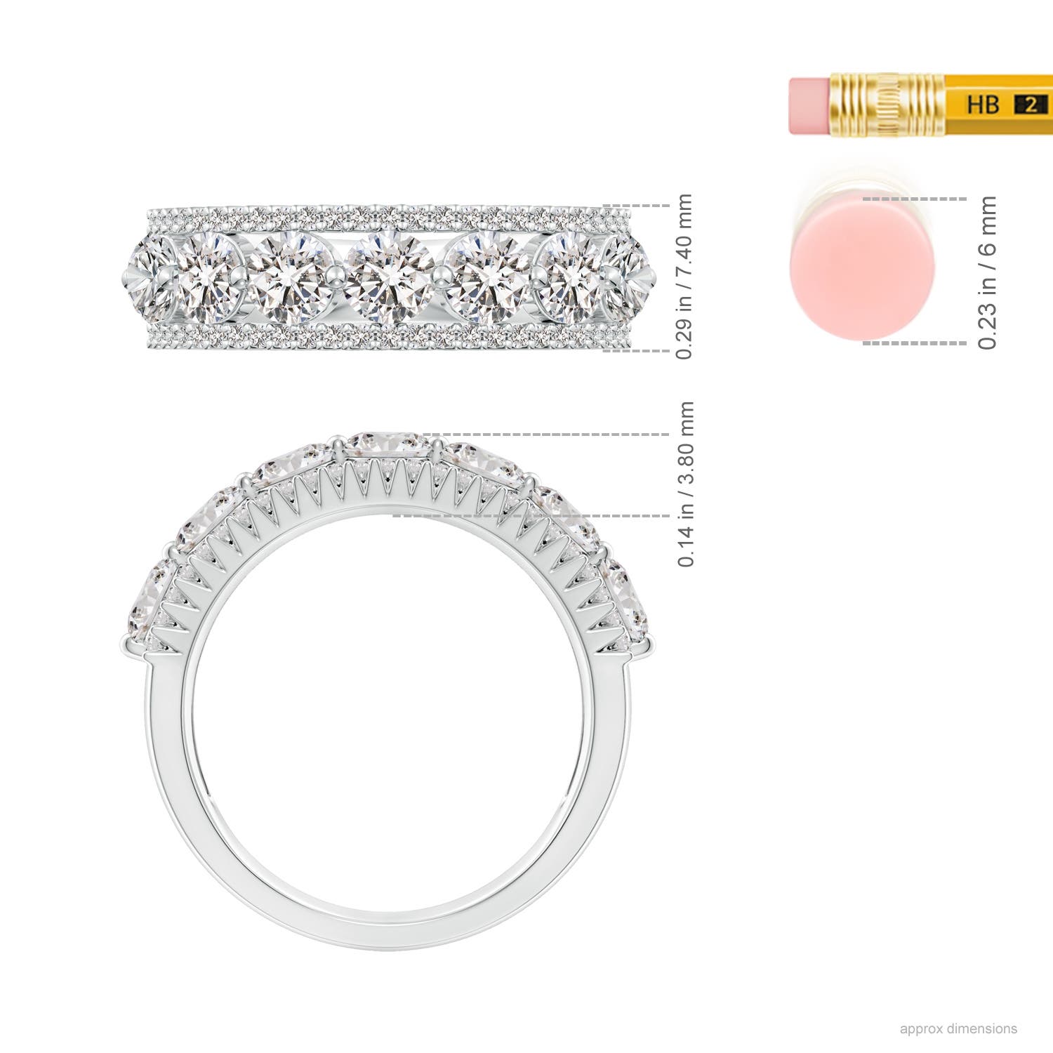 I-J, I1-I2 / 1.86 CT / 14 KT White Gold