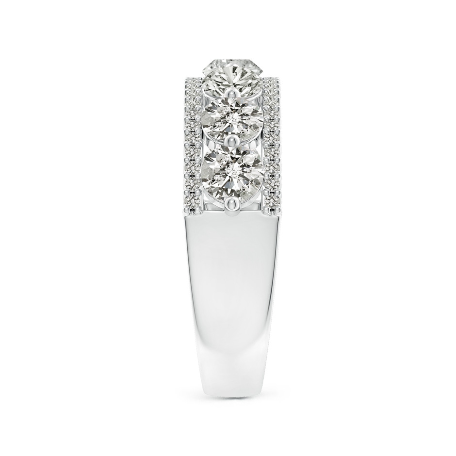 4mm KI3 Half Eternity Seven-Stone Diamond Band in White Gold side-2