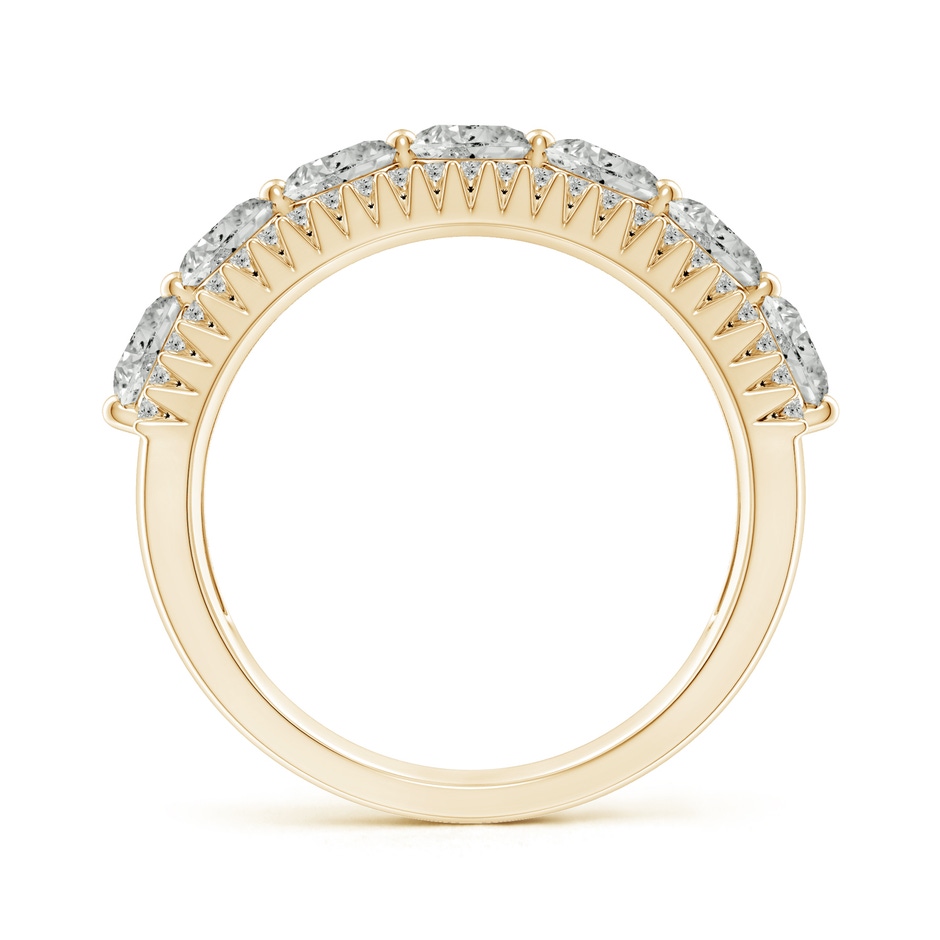 4mm KI3 Half Eternity Seven-Stone Diamond Band in Yellow Gold side-1
