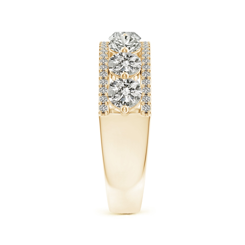 4mm KI3 Half Eternity Seven-Stone Diamond Band in Yellow Gold side-2