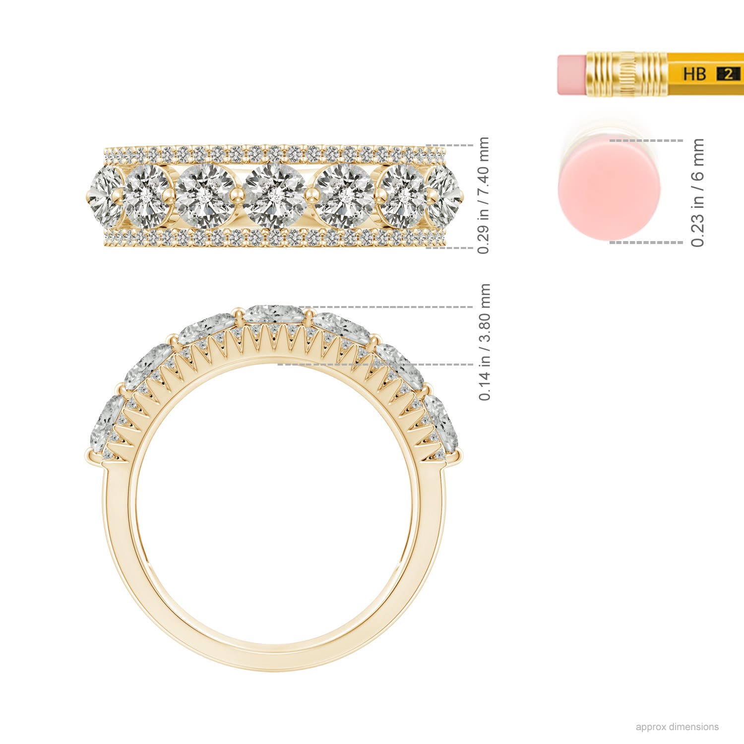 K, I3 / 1.86 CT / 14 KT Yellow Gold