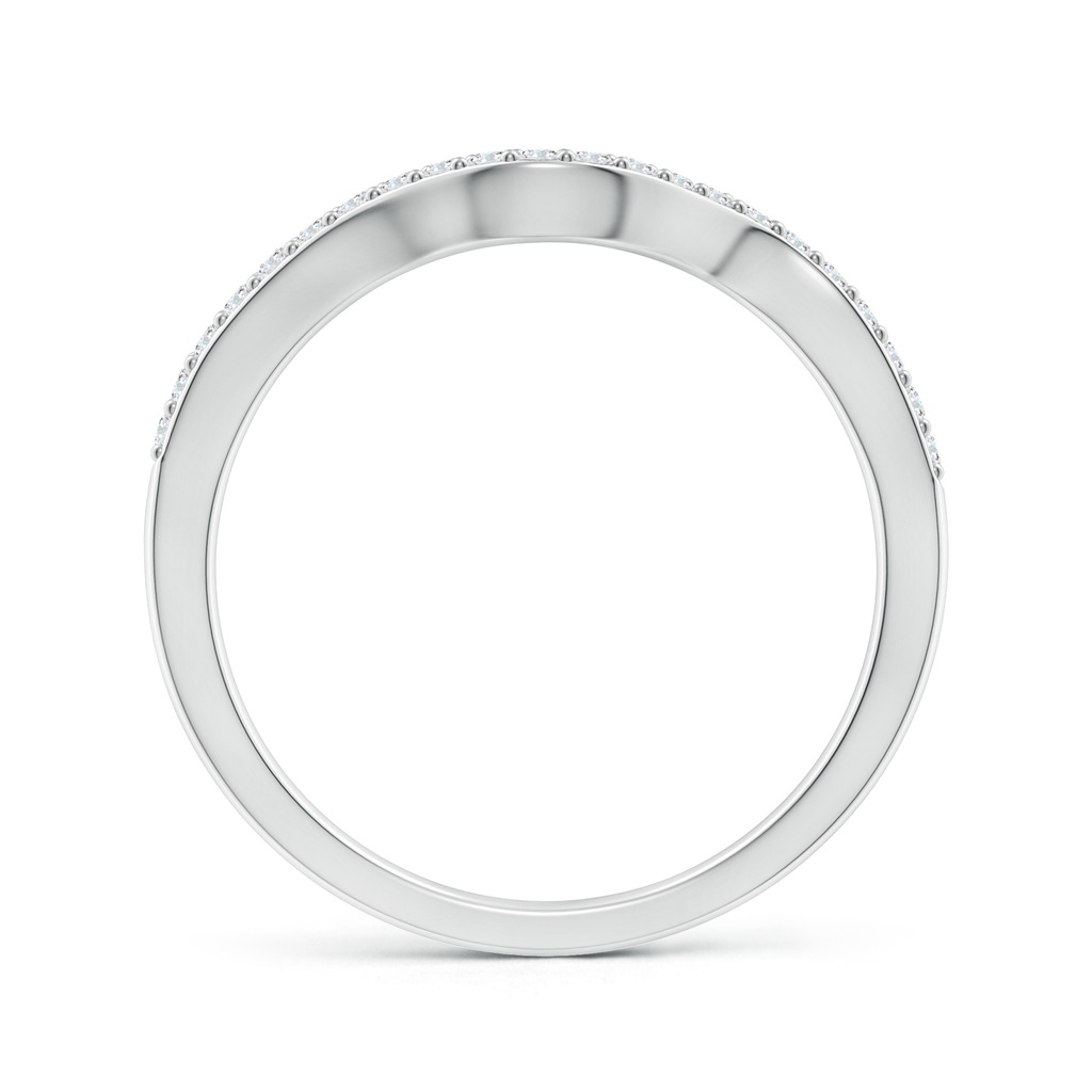1.2mm GHVS Contoured Half Eternity Diamond Comfort Fit Wedding Band in P950 Platinum - side_1