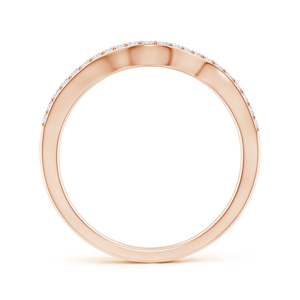 1.2mm GHVS Contoured Half Eternity Diamond Comfort Fit Wedding Band in Rose Gold - side_1