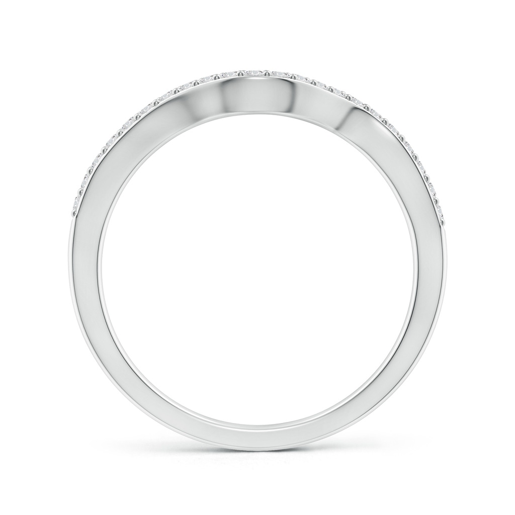1.2mm HSI2 Contoured Half Eternity Diamond Comfort Fit Wedding Band in White Gold - side_1