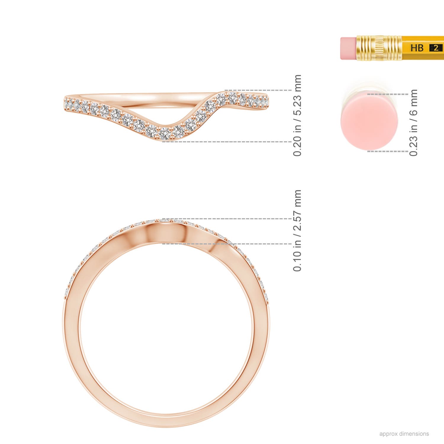 I I1 / 0.18 CT / 14 KT Rose Gold