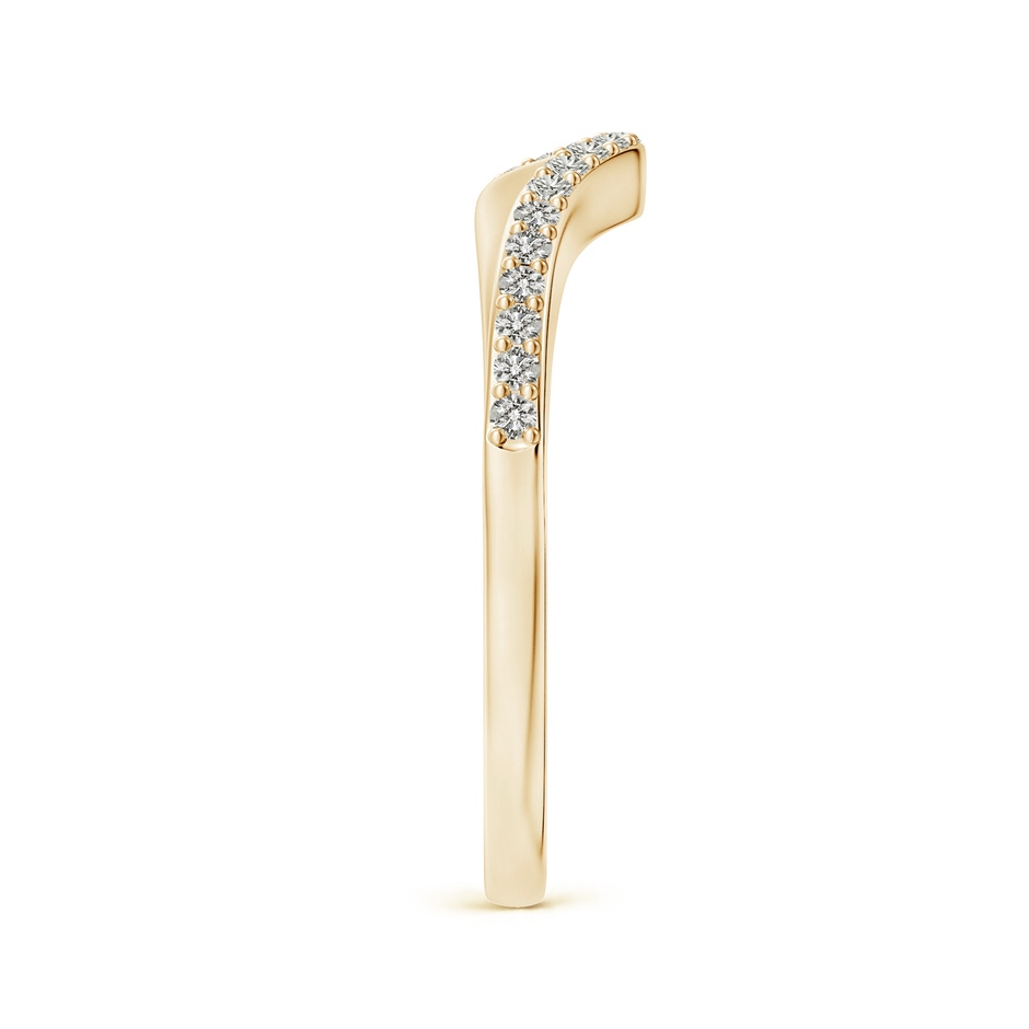 1.2mm JI2 Contoured Half Eternity Diamond Comfort Fit Wedding Band in Yellow Gold side-2
