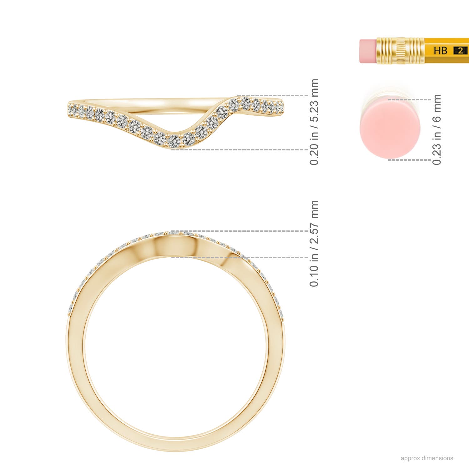 J I2 / 0.18 CT / 14 KT Yellow Gold