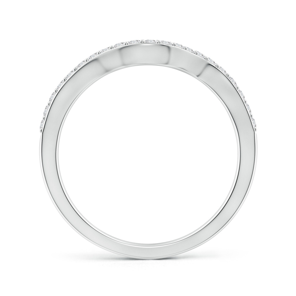 1.3mm HSI2 Contoured Half Eternity Diamond Comfort Fit Wedding Band in White Gold - side_1