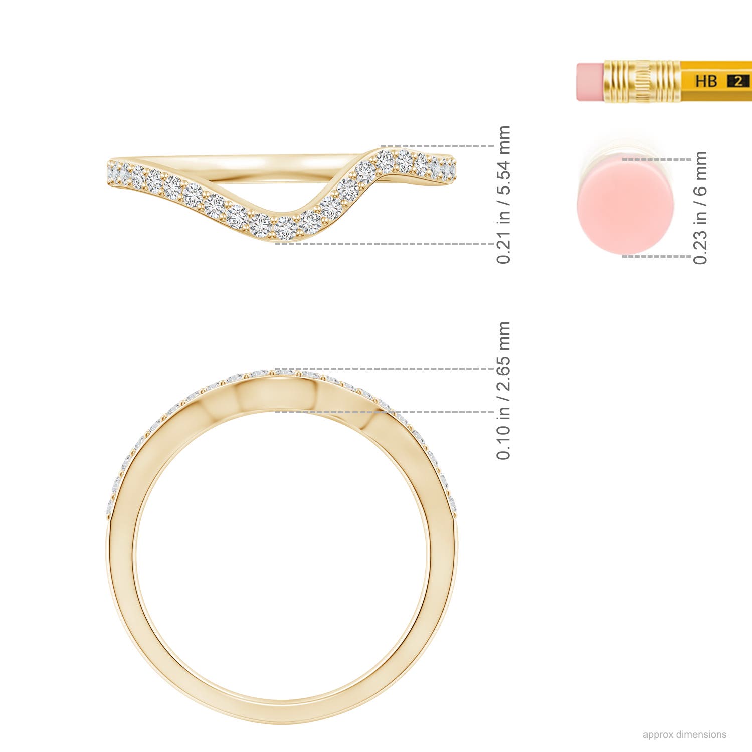 H, SI2 / 0.21 CT / 14 KT Yellow Gold