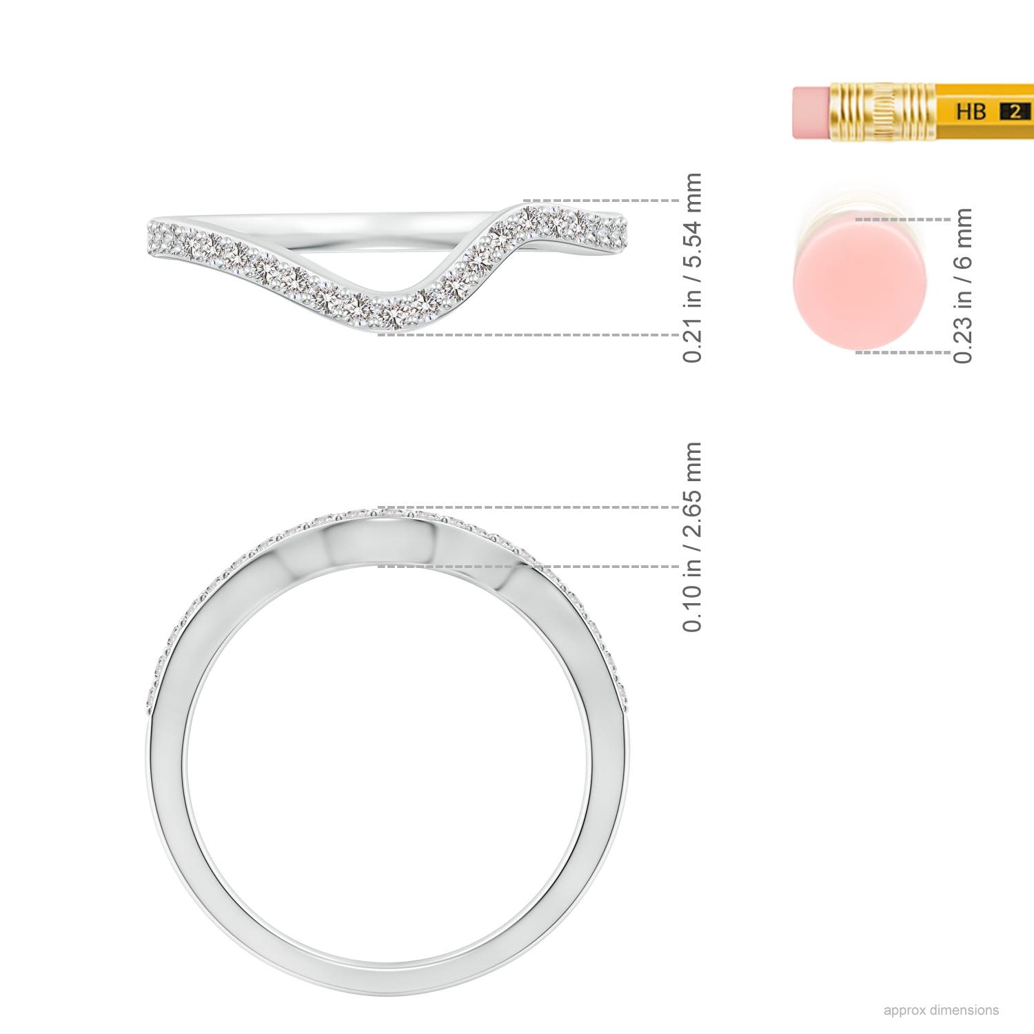 I I1 / 0.21 CT / 14 KT White Gold