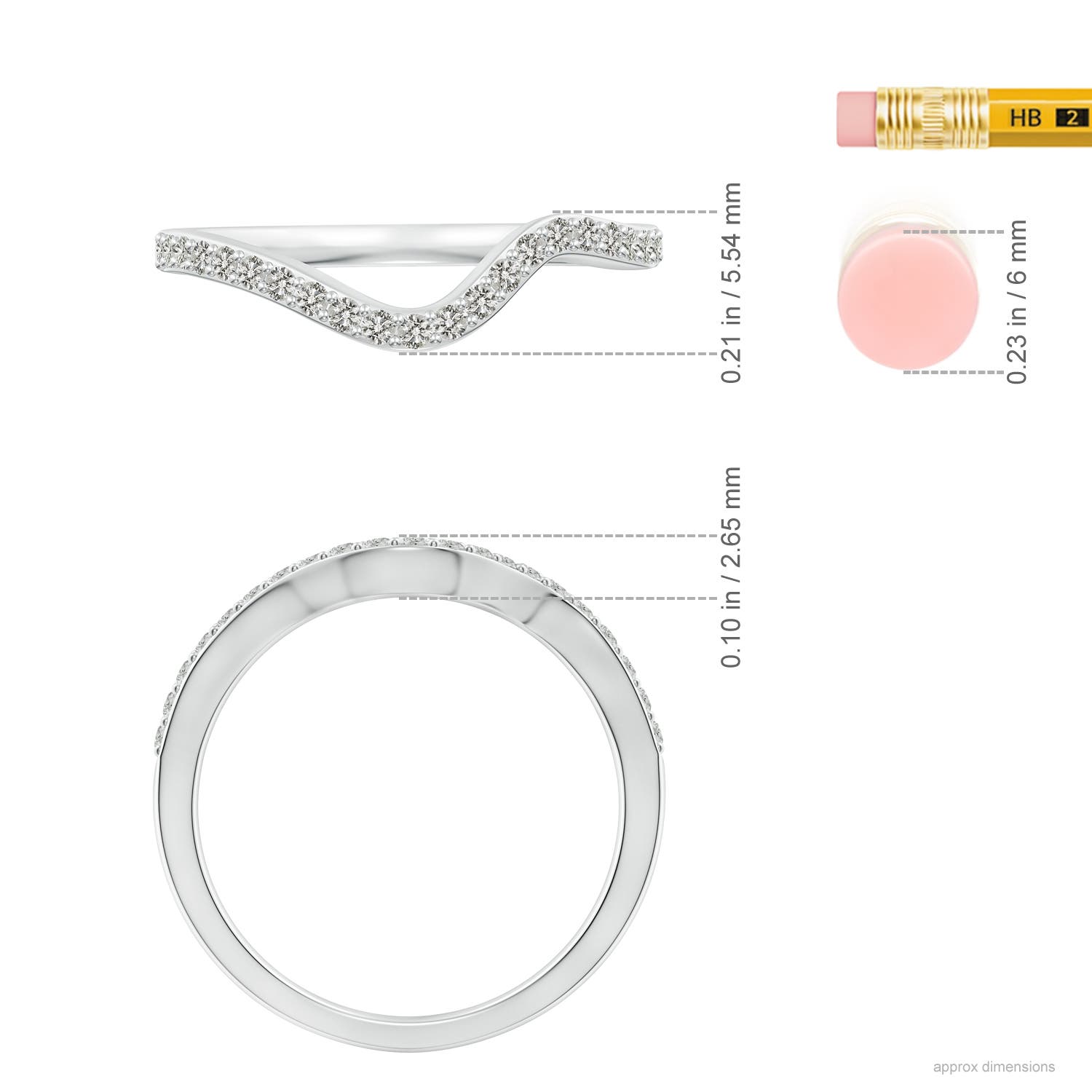 J I2 / 0.21 CT / 14 KT White Gold