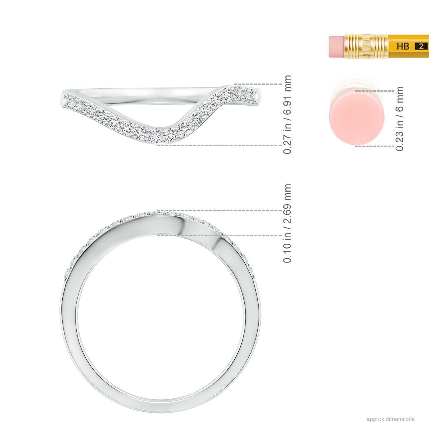 H, SI2 / 0.22 CT / 14 KT White Gold