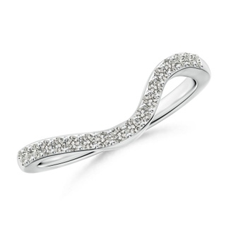 1.4mm JI2 Contoured Half Eternity Diamond Comfort Fit Wedding Band in P950 Platinum