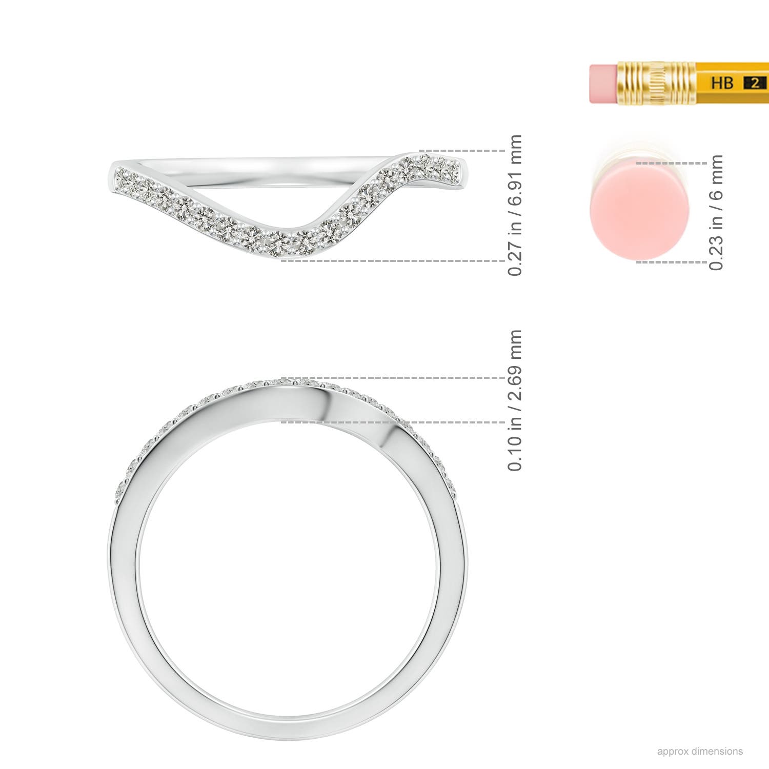 J I2 / 0.22 CT / 14 KT White Gold