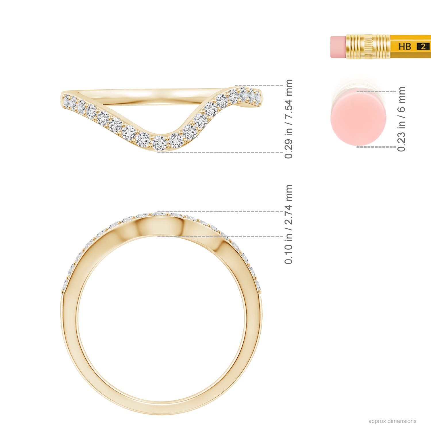 H, SI2 / 0.24 CT / 14 KT Yellow Gold