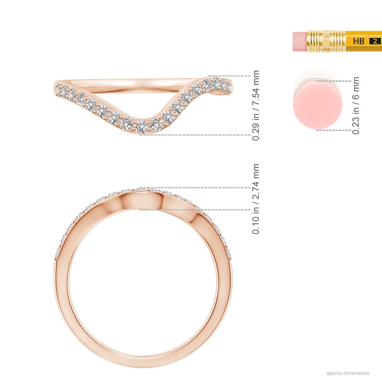 I I1 / 0.24 CT / 14 KT Rose Gold