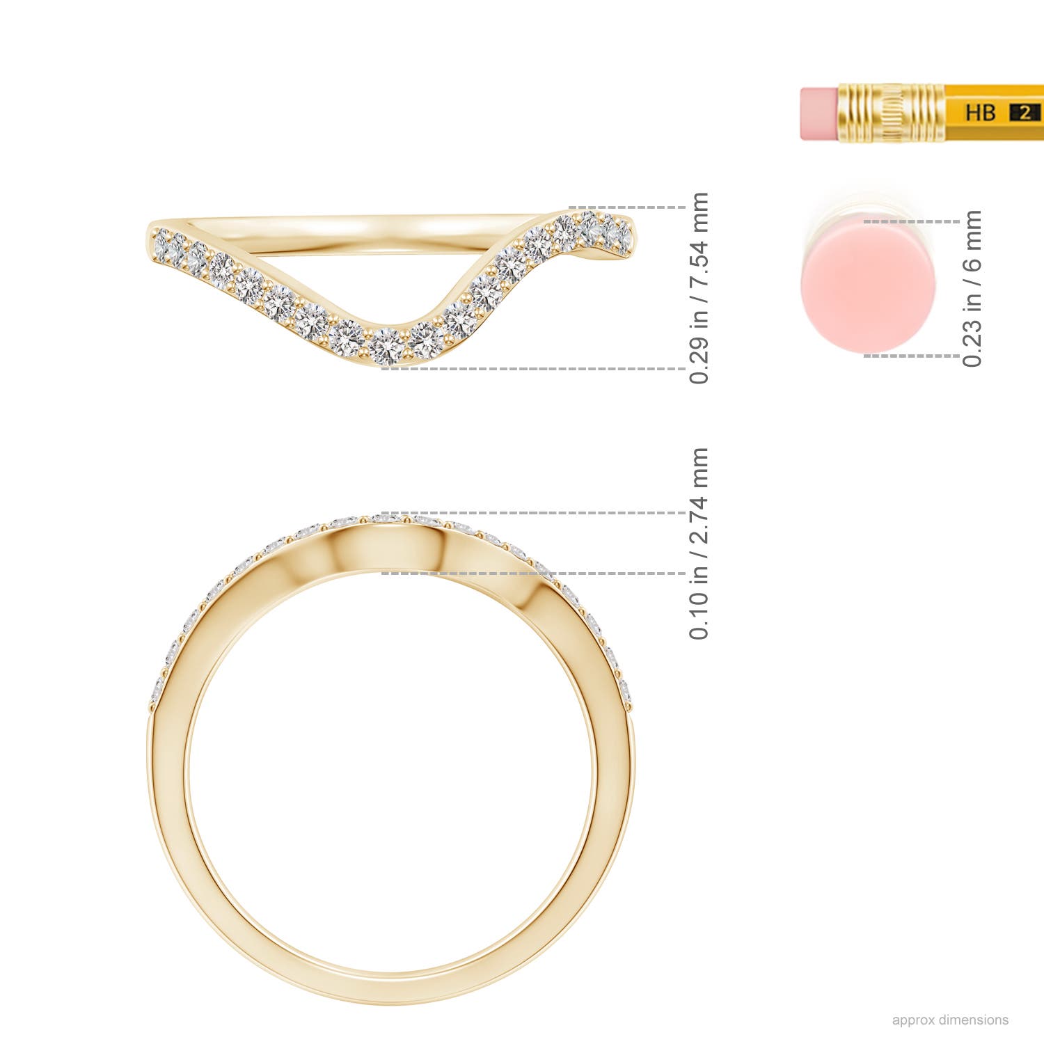 I I1 / 0.24 CT / 14 KT Yellow Gold