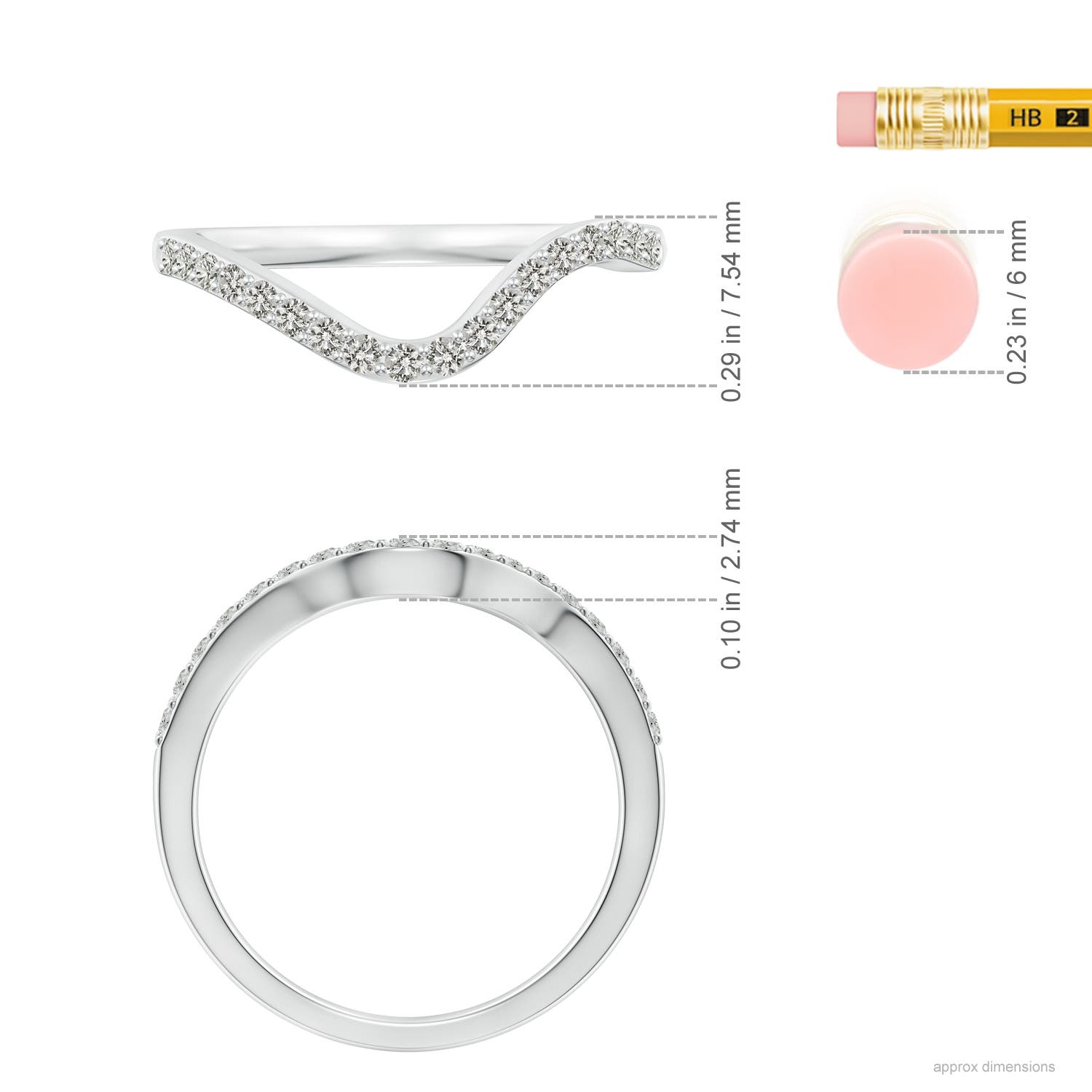 J I2 / 0.24 CT / 14 KT White Gold