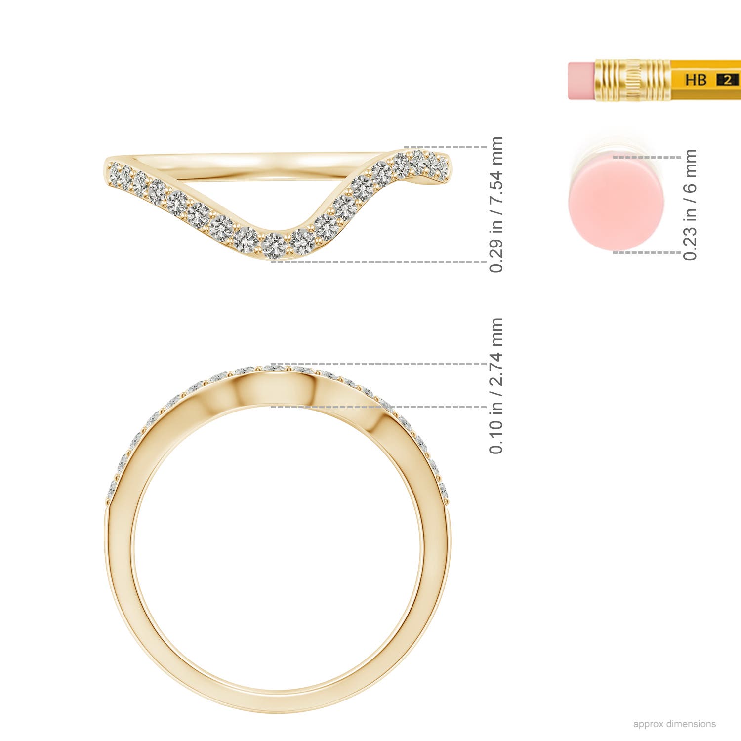 J I2 / 0.24 CT / 14 KT Yellow Gold